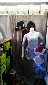 Mannequins and dresses for sale. The kids have named all the mannequins in the shop...here we have Marie Antoinette and Peg (named for the pole inserted into her derriere).